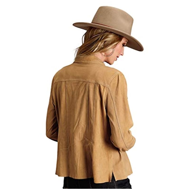 Stetson Stetson Western Jacket Womens Suede Shirt M Brown 11-098-0539-6669 BR ‎Womens Coats, Jackets & Vests