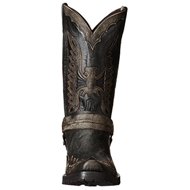 Stetson Men's Outlaw Eagle Western Boot Black ‎mens Boots Stetson