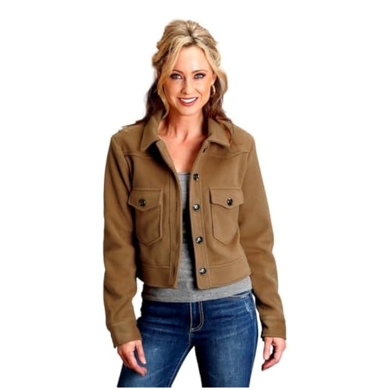 Stetson Western Jacket Womens Wool Blend L Tan 11-098-0539-7060 TA Stetson ‎Womens Coats, Jackets & Vests