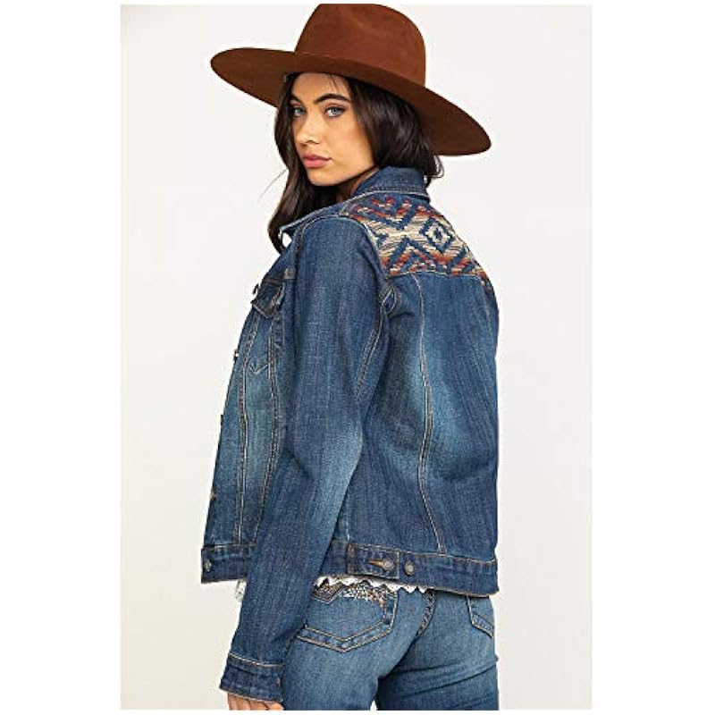 Stetson Stetson Women's Serape Back Denim Jacket Blue X-Small ‎Womens Coats, Jackets & Vests