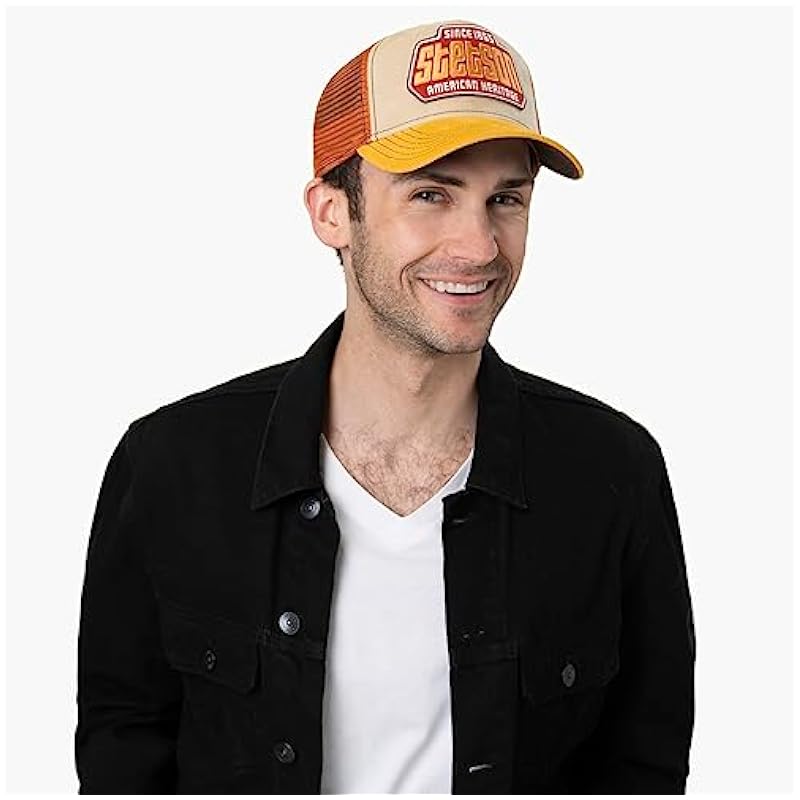 Stetson Since 1865 Brickstone Trucker Cap Men - Beige-rust ‎mens Hats & Caps Stetson