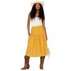 Stetson Stetson Women's Southwestern Embroidered Prairie Style Midi Skirt Yellow X-Large ‎womens Skirts