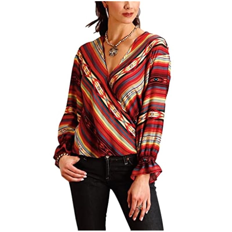 Stetson Western Shirt Womens L/S S Multi-Color 11-050-0590-7027 MU ‎womens Tops, Tees & Blouses Stetson