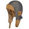 Stetson Convertible Herringbone Aviator Hat Women/Men - Made in Germany Blue Stetson ‎mens Hats & Caps