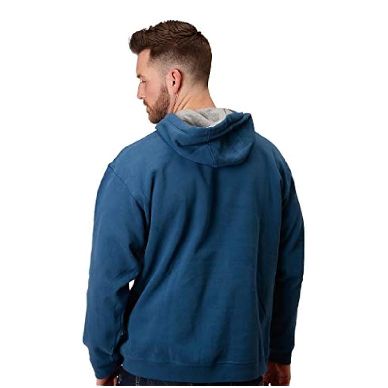 Stetson Western Sweatshirt Mens Hood Eagle L Blue 11-097-0562-0890 BU Stetson ‎men Active