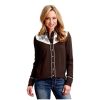 Stetson Women's Embroidered Yoke Long Sleeve Snap Western Shirt Brown Medium US Stetson ‎womens Tops, Tees & Blouses