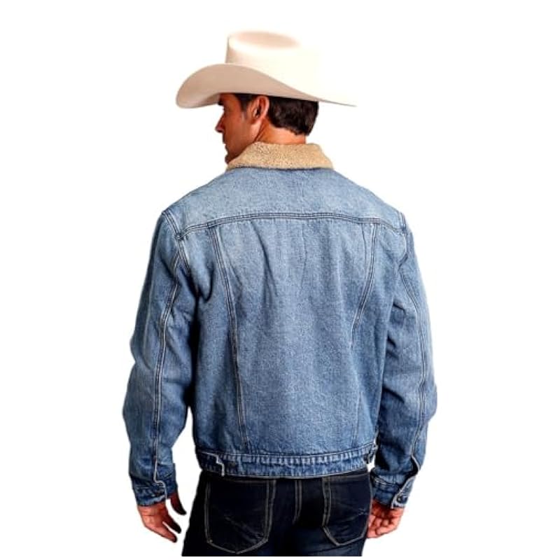 Stetson Jackets & Coats ‎mens Stetson Western Jacket Mens Denim Button Blue 11-097-0670-6078 BU Blue
