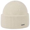 Stetson Classic Uni Wool Beanie Hat Women/Men - Made in Italy Cream White Stetson ‎womens Hats & Caps