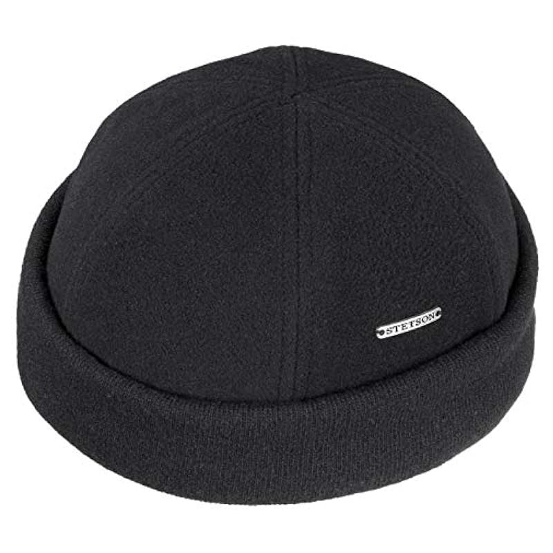Stetson Sparr Docker Cap Women/Men | Made in The EU Black ‎mens Hats & Caps Stetson
