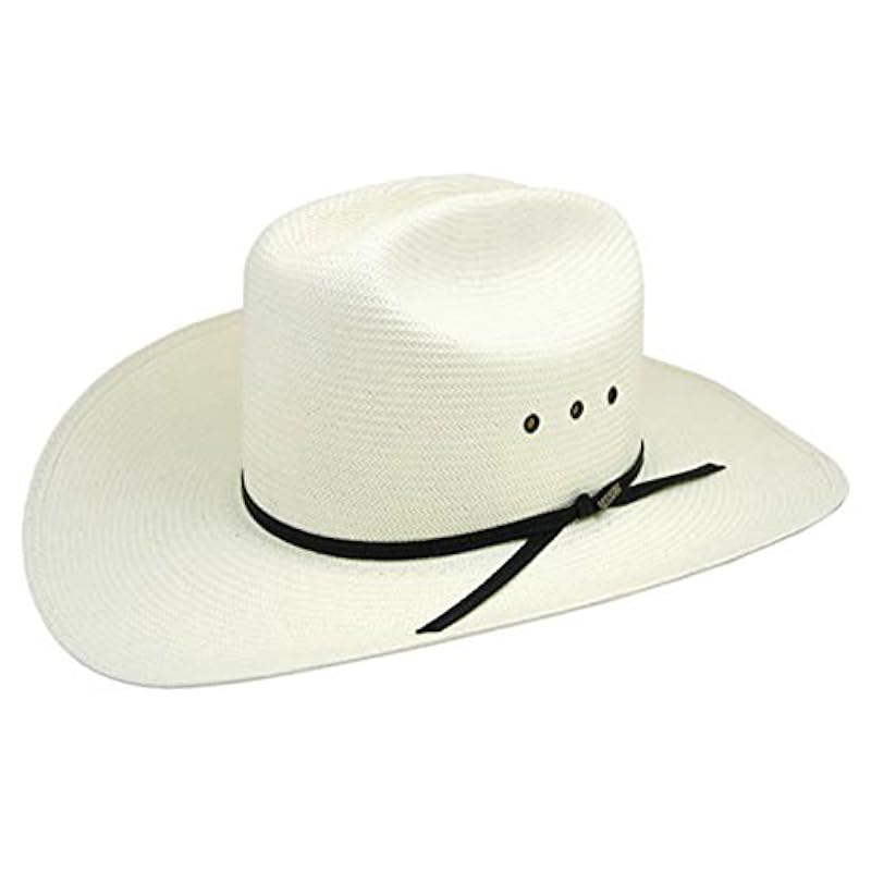 Stetson And Dobbs Hats RSLCAT-6740 Long Cattleman,Eyelet,Long Ova Hat, Natural - L-XL Stetson ‎unisex-ad Hats & Caps