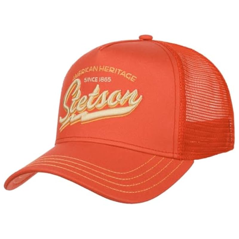 Stetson Stetson American Heritage Trucker Cap Women/Men | Coral ‎mens Hats & Caps