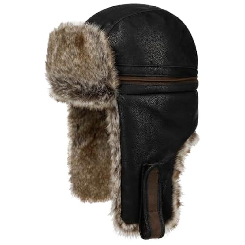 Stetson Cowhide Bomber Aviator Hat Men - Black ‎mens Hats & Caps Stetson