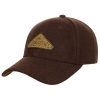 ‎womens Hats & Caps Stetson Stetson Vintage Logo Patch Wool Cap Women/Men - Dark Brown