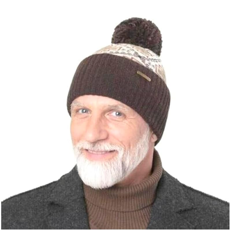 Stetson Hats & Caps ‎mens Stetson Navajo Pompom Hat Men - Made in Italy,Made in The EU Dark Brown