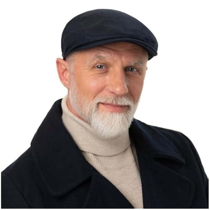 ‎mens Hats & Caps Stetson Stetson Classic Herringbone Flat Cap Men - Made in Germany Blue