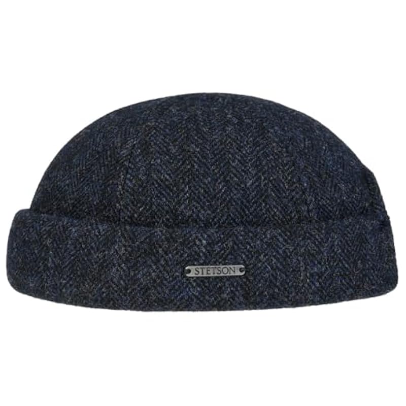 Stetson Stetson Lavoy Herringbone Wool Docker Hat Men - Made in The EU Navy ‎mens Hats & Caps