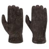 Stetson Gloves & Mittens ‎mens Stetson Basic Pigskin Leather Gloves Men - Dark Brown