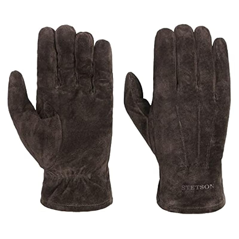 Stetson Gloves & Mittens ‎mens Stetson Basic Pigskin Leather Gloves Men - Dark Brown