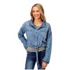 Stetson Stetson Western Jacket Womens Denim Snap XL Blue 11-098-0565-6046 BU ‎womens Coats, Jackets & Vests