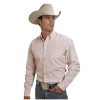 Stetson Men's Solid Button Shirt Pink Large ‎mens Shirts Stetson