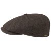 Stetson Hats & Caps ‎mens Stetson Hatteras Wool Cashmere Flat Cap Men Brown-Mottled 7 5/8