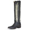 ‎womens Boots Stetson Stetson Women's Johnnie Tall Western Boot Snip Toe Black 6 M US
