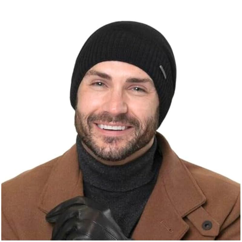 Stetson Deer Cashmere Leather Gloves Men - Black ‎mens Gloves & Mittens Stetson
