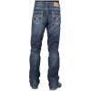 Stetson Men's Rocker Fit with Lower Rise and Slightly Fitted Thigh Jean Dark Stone Stetson ‎mens Jeans