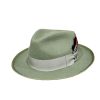 ‎mens Hats & Caps Stetson Stetson Mens Wool Felt Whippet Fedora Hat Green