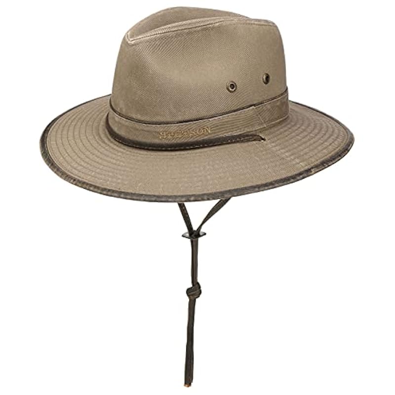 ‎womens Hats & Caps Stetson Stetson Tarnell Traveller Cotton Hat Women/Men - Beige