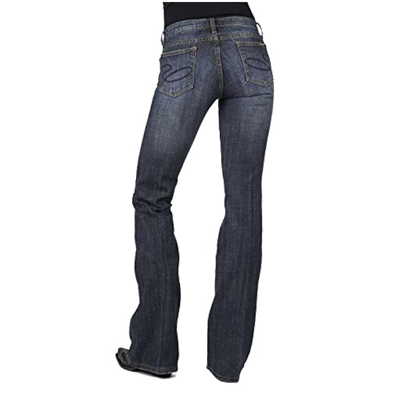 Stetson Jeans ‎womens 816 Classic Boot Cut Jeans In Dark Wash Blue / 00 / S