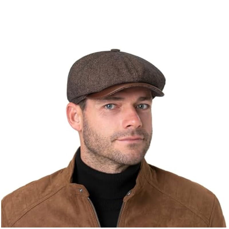 Stetson Hatteras Dodgeville Flat Cap Women/Men Brown 7 3/4-7 7/8 ‎mens Hats & Caps Stetson