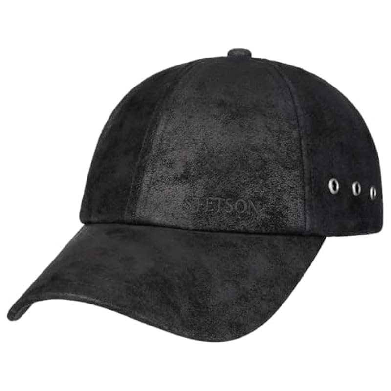 Stetson Stetson Liberty Leather Cap Men - Black ‎mens Hats & Caps