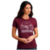 Stetson Womens Maroon 100% Cotton Cowboy Lasso S/S T-Shirt XL Stetson ‎womens Tops, Tees & Blouses