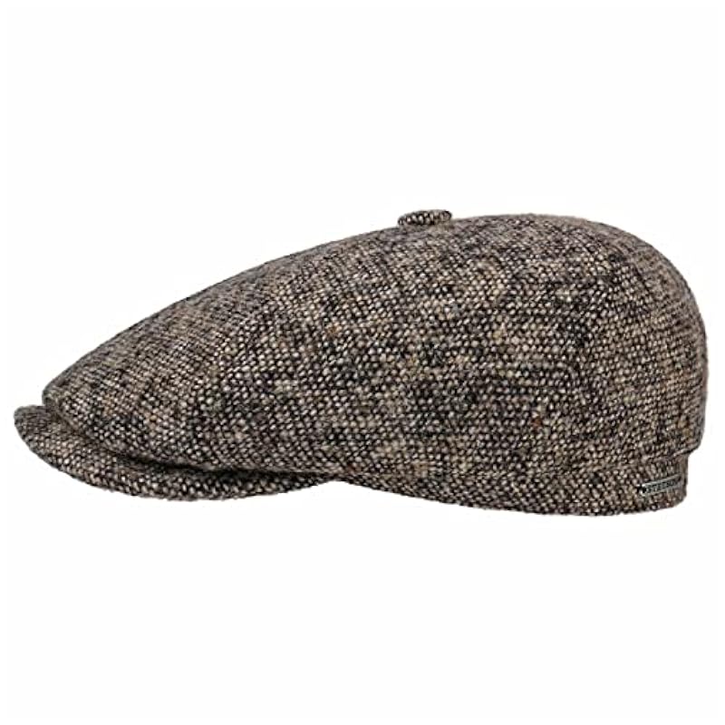 ‎mens Hats & Caps Stetson Stetson Brooklin Donegal Flat Cap Men - Dark Beige