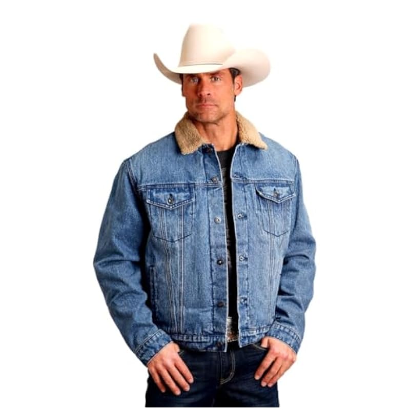 Stetson Jackets & Coats ‎mens Stetson Western Jacket Mens Denim Button Blue 11-097-0670-6078 BU Blue