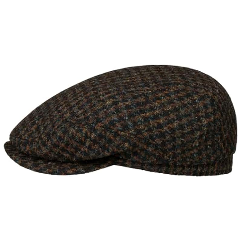 Stetson Harris Tweed Houndstooth Driver Cap Men - Made in Germany Brown-black ‎mens Hats & Caps Stetson