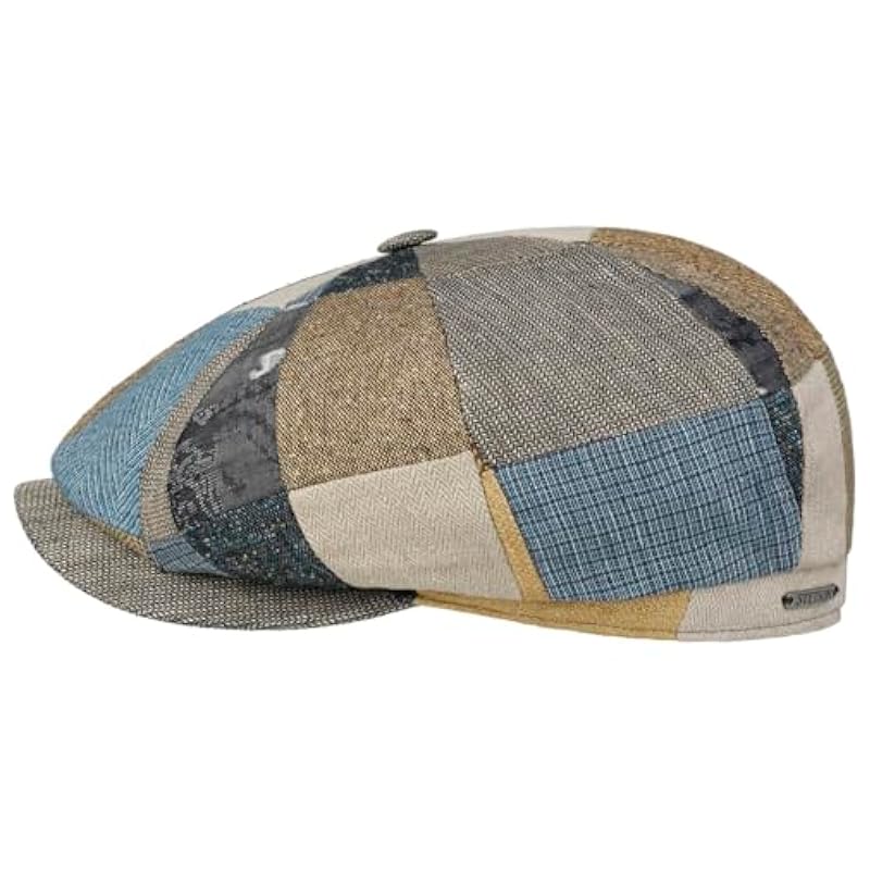 Stetson Hatteras Fresh Patchwork Flat Cap Men - Made in The EU Mixed Colo ‎mens Hats & Caps Stetson