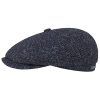 ‎mens Hats & Caps Stetson Stetson Hatteras Shetland Wool Flat Cap Men | Navy