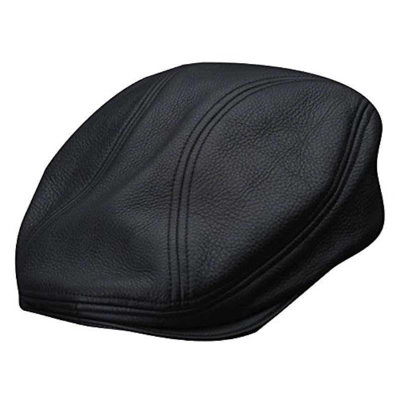 ‎mens Hats & Caps Stetson Stetson Men's Oily Timber Leather Ivy Cap Brown
