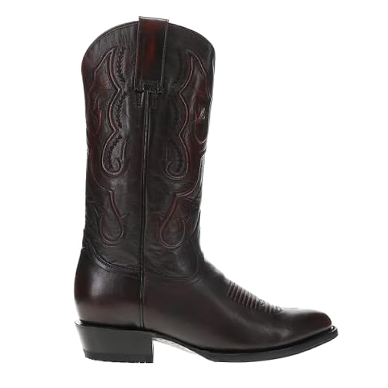 Stetson Stetson Mens Carlisle Embroidered Round Toe Casual Boots Mid Calf - Black - Size 7.5 D ‎mens Boots