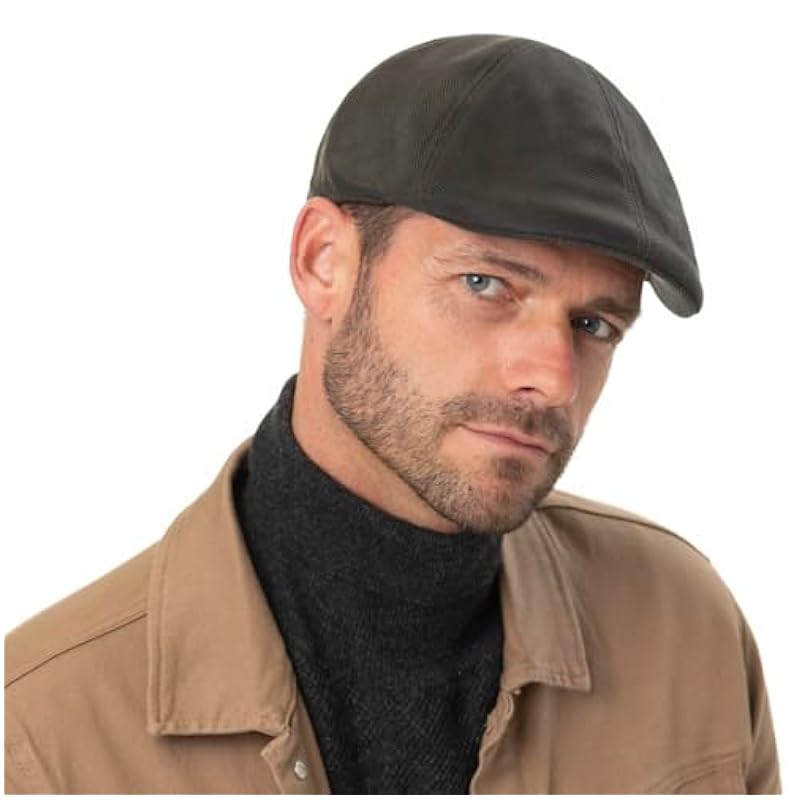 Stetson Herringbone Duck Flat Cap Men - Brown-olive Stetson ‎mens Hats & Caps