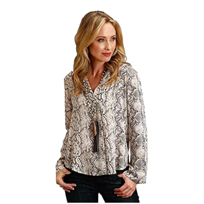 Stetson Tops, Tees & Blouses ‎womens Stetson Western Shirt Womens L/S Print XS Cream 11-050-0590-7031 WH