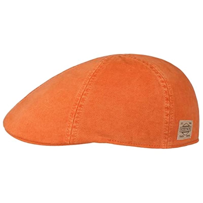 Stetson Stetson Texas Soft Vintage Cotton Flat Cap Men - Orange ‎mens Hats & Caps