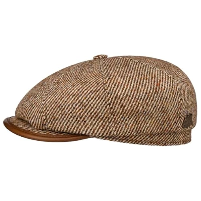 Stetson Stetson Hatteras Lifton Flat Cap Men - Made in Germany Beige ‎mens Hats & Caps