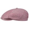 ‎mens Hats & Caps Stetson Stetson Milner Silk Flat Cap Women/Men - Made in The EU Dark Red