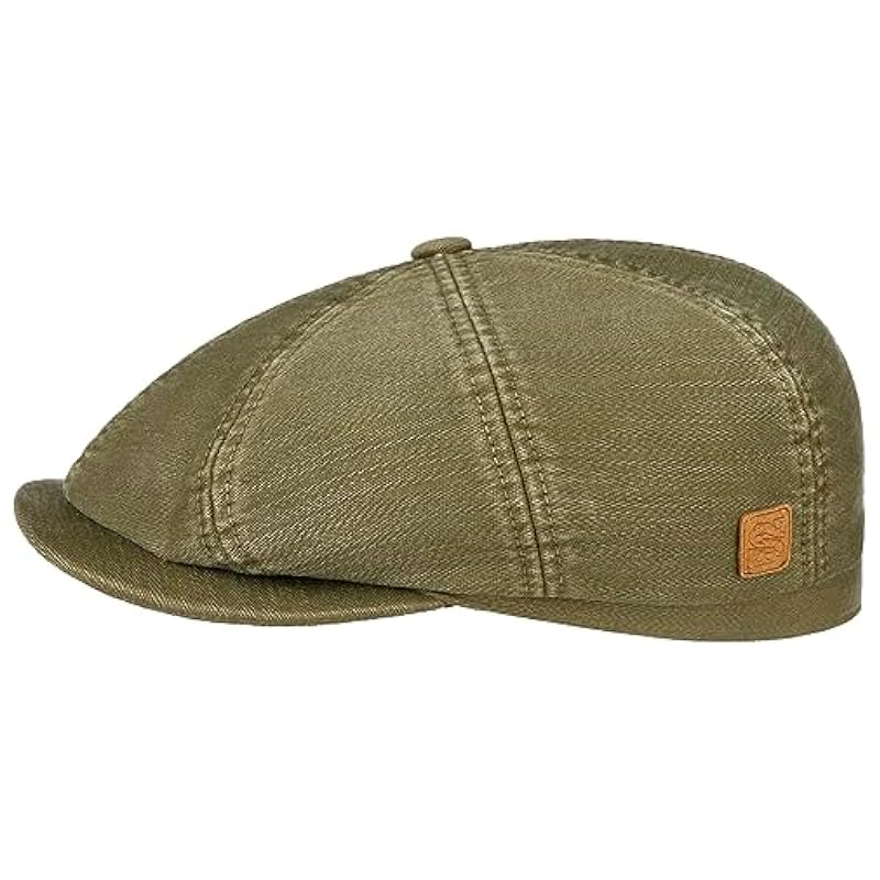 Stetson Hatteras Cotton x The Feebles Flat Cap Men - Olive ‎mens Hats & Caps Stetson