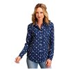 Stetson Tops, Tees & Blouses ‎womens Stetson Western Shirt Womens L/S Ditzy M Blue 11-050-0590-0423 BU
