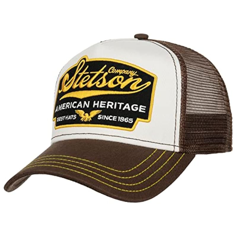 Stetson American Heritage Trucker Cap Women/Men | Dark Brown Stetson ‎mens Hats & Caps