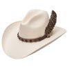 Stetson Men's Natural Broken Bow 10X Straw Hat Natural 7 Natural ‎mens Hats & Caps Stetson
